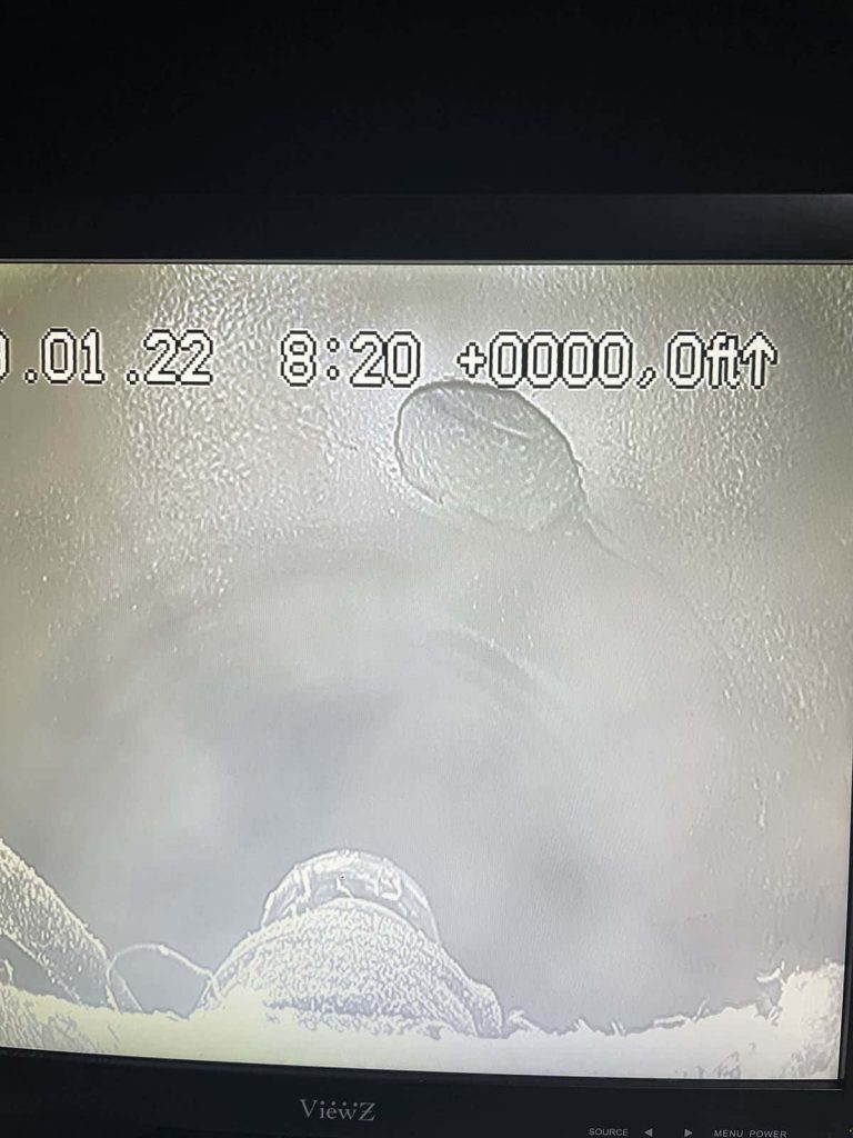 CCTV Camera Image of Sewer Pipe