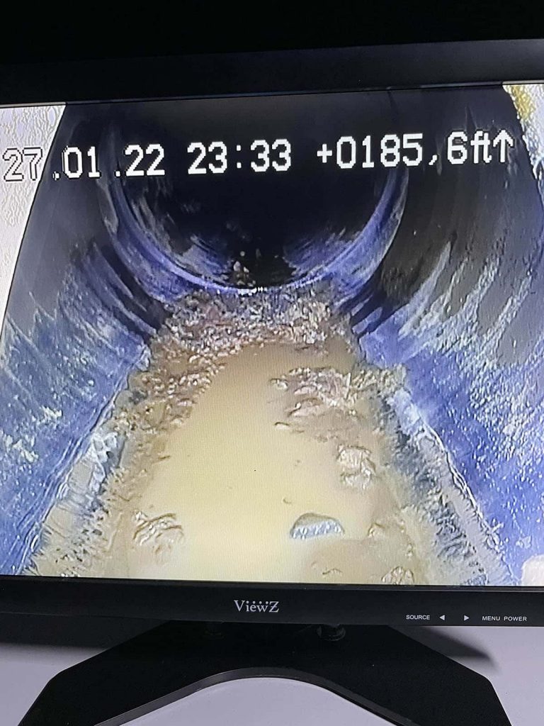 CCTV Image of Underground Pipe